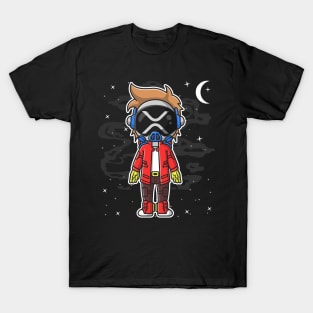 Hiphop Astronaut Ripple XRP Coin To The Moon Crypto Token Cryptocurrency Wallet HODL Birthday Gift For Men Women T-Shirt